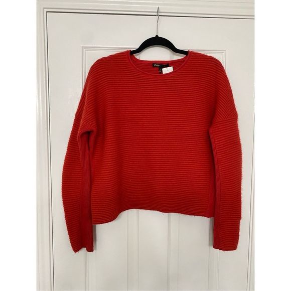 Maje Red Mention Angora Red Knit Sweater, Size 1, MSRP $410 - Picture 2 of 11